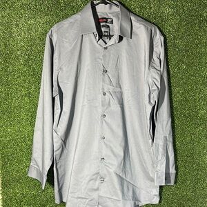 jf j.ferrar Gray Long Sleeve Dress Shirt